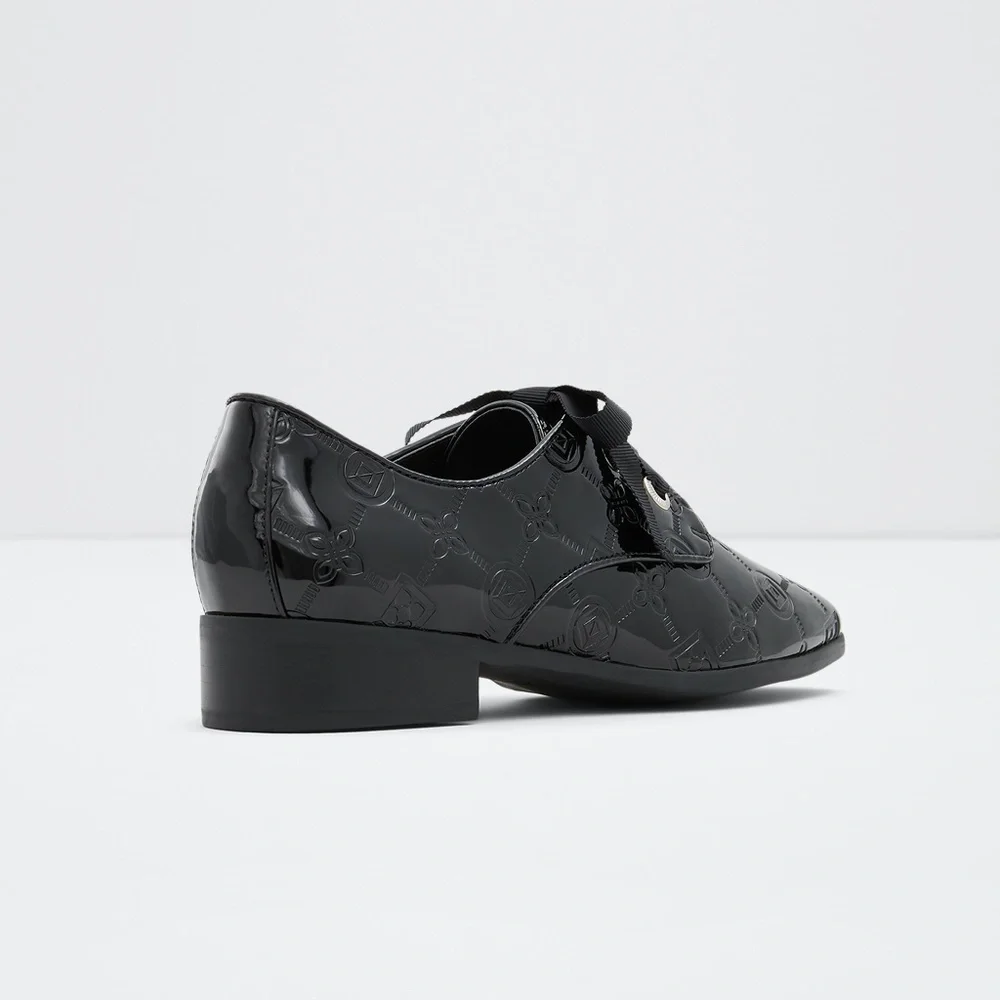 Aldo Oxford shoes Womens 8.5 Black Patent Flex Comfort Tech Shoes - Picture 13 of 14